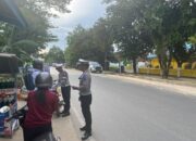 Ditlantas Polda Sultra Gelar Penindakan Pelanggaran Lalu Lintas di Jl. Dewi Sartika, 25 Pengendara Ditegur dan 4 Ditilang