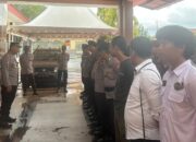 Wakapolres Sinjai Pimpin Apel Kesiapan Pam Aksi Unjuk Rasa dari Aliansi Mahasiswa UIAD Sinjai.