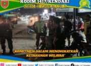 Penguatan Ketahanan Wilayah: Babinsa Koramil 1417-02/Wawotobi Gelar Patroli Bersama Komduk