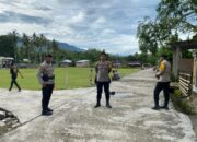 Polsek Enrekang Jaga Kelancaran Pertandingan Sepak Bola