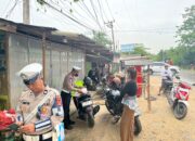 Penindakan Pelanggaran Lalu Lintas di Jalan Orinunggu, Ditlantas Polda Sultra Berikan 20 Teguran