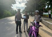 Polantas Polda Sultra Gelar Penindakan di Jalan Sultan Hasanuddin, 30 Pelanggar Diberi Teguran