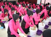 Capai Rekor MURI, Bhayangkari Cabang Enrekang dipimpin Ketua Cabang Ikuti Gelaran Workshop Eco Enzyme Serentak se-Indonesia