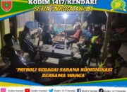 Penguatan Pertahanan Wilayah, Babinsa Koramil 1417-02/Wawotobi Gelar Patroli Bersama Komduk