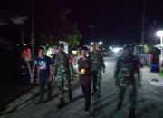 Patroli Malam Babinsa Koramil 1413-12/Binongko dan Komduk Perkuat Keamanan di Desa Oihu