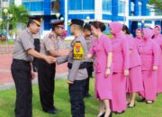 Polres Banggai Gelar Upacara Kenaikan Pangkat Pengabdian