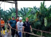 Jembatan Gantung Kandangan Nyaris Putus, Bupati Batubara Pastikan Perbaikan Segera Mungkin