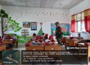 Babinsa Koramil 1412-08/Ranteangin Dampingi Pemberian MBG Kepada Murid SDN 1 Wawo