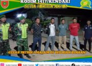 Babinsa Wawotobi Gencarkan Patroli Bersama Komduk di Konawe