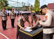 Kapolres Sinjai Pimpin Upacara Pengangkatan Jabatan Kabag SDM dan Sertijab Kasat Resnarkoba.