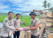 Jembatan yang Dibangun, Kesehatan yang Dijaga: Kepedulian Polres Soppeng untuk Masyarakat