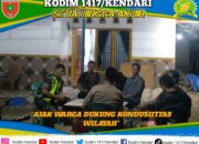 Koramil 1417-02/Wawotobi Gelar Patroli Bersama Komduk di Desa Lalonona Guna Jaga Stabilitas Ketahanan Wilayah