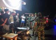 Babinsa Koramil 1413-07/Batauga dan Komponen Pendukung Gelar Patroli Malam Wujudkan Keamanan di Wilayah Batauga