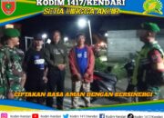 Penguatan Ketahanan Wilayah: Babinsa Koramil 1417-02/Wawotobi Gelar Patroli Bersama Komduk