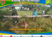 Aksi Nyata Babinsa Wawotobi: Bersihkan Semak Belukar Demi Keselamatan Warga