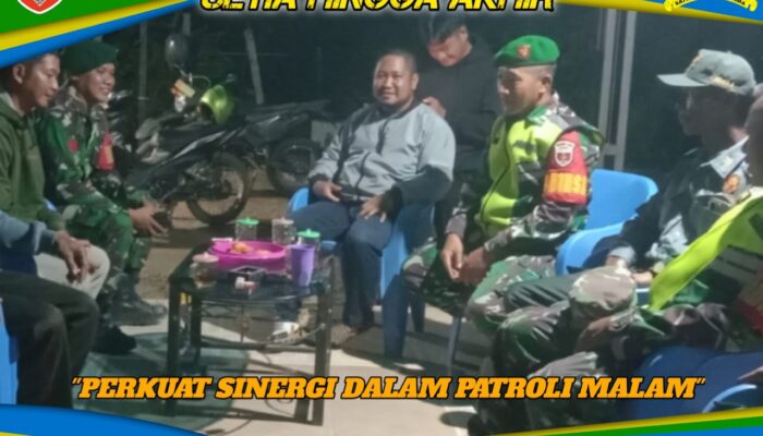 Babinsa Wawotobi Gencarkan Patroli Bersama Komduk di Konawe