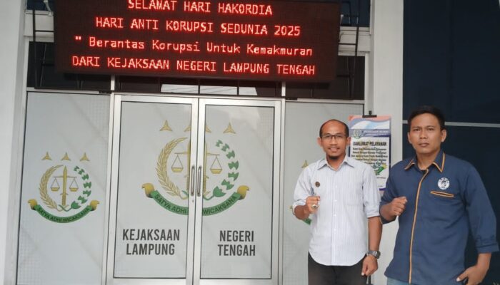 Dugaan Korupsi Dana Hibah Kesra dan Kesbangpol, DPP KAMPUD Penuhi Jadwal Wawancara Di Kejari Lampung Tengah