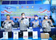 Kapolda Sulsel Pimpin Press Conference Pengungkapan Tindak Pidana Destructive Fishing dan Satwa Dilindungi