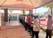 Cek Kesiapan, Kabag Ops Polres Sinjai Pimpin Apel Pengecekan Personel Pam Aksi Unjuk Rasa.