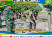 Peringati Hari Juang TNI AD, Dandim 1417/Kendari Hadiri Ziarah Rombongan Di TMP Kota Kendari
