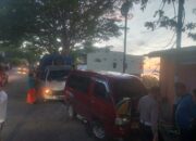 Polisi Datangi TKP Laka Lantas Tabrak Mobil Parkir di Jalan Imam Bonjol Luwuk