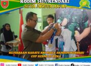 Kejuaraan Karate KKI Piala Dandim 1417/Kendari Cup IV tahun 2025 Resmi Di Buka