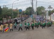 Kapolres Sinjai Turunkan Personil Amankan Jalur Jalan Santai Sambut Hari Amal Bakti Kementerian Agama RI ke-80.