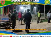 Babinsa Wawotobi Gencarkan Patroli Bersama Komduk di Konawe