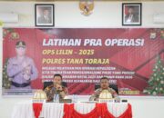 Polres Tator Gelar Lat Pra Ops Lilin 2025, Tingkatkan Profesionalisme Jelang Nataru