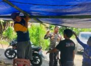 Jelang Natal dan Tahun Baru, Kapolsek Alla Ikut Gotong Royong di Lingkungan Gereja