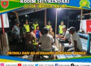 Gelar Patroli dan Silaturahmi Babinsa Wawotobi Bersama Komduk di Lalosabila