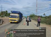 Sat Lantas Polres Wajo Cek Jalur Mudik Nataru di Poros Sengkang–Siwa