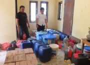 Pastikan Kamtibmas Kondusif Jelang Nataru, Polres Sigi Sita Seribuan Liter Miras dalam Operasi Kepolisian