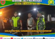 Babinsa dan Komduk Gelar Patroli Sinergis Jaga Keamanan Konawe