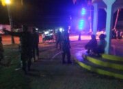 Sinergi Koramil 1413-07/Batauga, Satpol PP, Linmas, dan Warga Gelar Patroli Rutin Jaga Kamtibmas