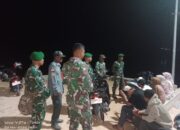 Babinsa Koramil 1413-08/Gu Bersama Komponen Pendukung Laksanakan Patroli Malam Demi Keamanan Wilayah