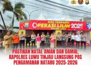 Pastikan Natal Aman dan Damai, Kapolres Luwu Tinjau Langsung Pos Pengamanan Nataru 2025–2026