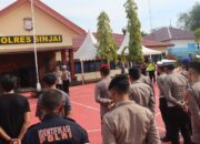 Polres Sinjai Gelar Apel Pengecekan Kesiapan Pam Seminar Nasional dan Tabligh Akbar Sulselbar ke-19.