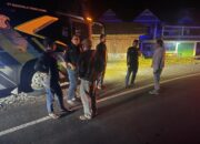 Polsek Maiwa Tingkatkan Patroli Blue Light Antisipasi Aksi susulan Pelemparan Bus oleh OTK