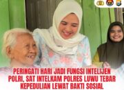 Peringati Hari Jadi Fungsi Intelijen Polri, Sat Intelkam Polres Luwu Tebar Kepedulian Lewat Bakti Sosial