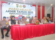 Press Release Akhir Tahun 2025, Kapolres Sigi Paparkan Capaian Kinerja dan Penegakan Hukum untuk mewujudkan Polri sebagai Penjaga Kehidupan, Pembangun Peradaban, Pejuang Kemanusiaan.