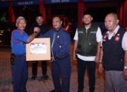 Kapolda Sultra Bersama Ketua DPRD Provinsi Tinjau Pos Pengamanan, Berikan Bingkisan kepada Personel