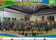 Kodim 1417/Kendari Gelar Doa Bersama Sambut Tahun Baru 2026