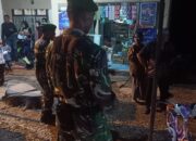 Berikan Rasa Aman, Babinsa Koramil 1413-07/Batauga dan Komponen Pendukung Tingkatkan Kondusivitas Lewat Patroli Malam