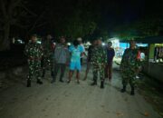 Babinsa Koramil 1413-08/Gu Ajak Komduk Laksanakan Patroli Malam Demi Ciptakan Kamtibmas di Desa Wongko Lakudo
