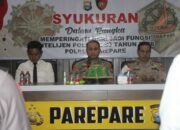 Polres Parepare Gelar Syukuran Hari Jadi Fungsi Intelijen Polri ke-80