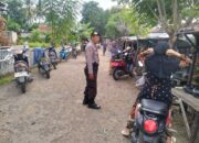 Personel Polsek Marioriawa Polres Soppeng Laksanakan Pengaturan dan Pengamanan Pasar Welonge