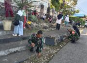 Babinsa Koramil 1413-01/Wolio Laksanakan Karya Bakti di Kelurahan Melai