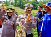 Dirlantas Polda Sultra Hadiri Panen Raya Kuartal I di Lahan Binaan Polri Kota Kendari