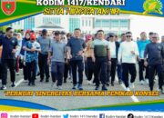 Dandim Kendari Jalan Santai Bersama Pemkab Konawe Selatan